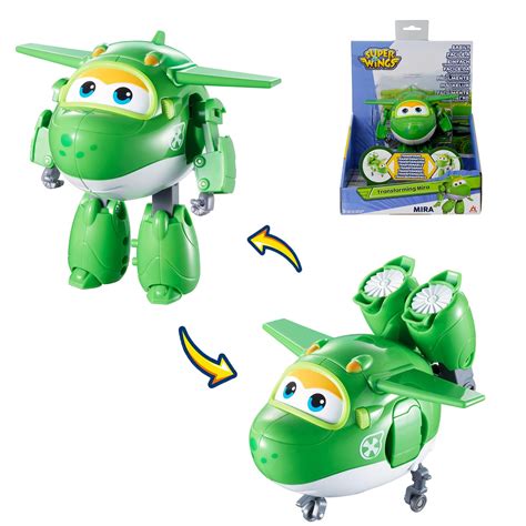 Buy Super Wings 5" Transforming Mira Airplane Toy, Action Figure for ...