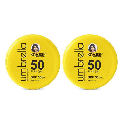 Keya Seth Aromatherapy, Umbrella Sunscreen Powder SPF 50 with PA+++ UV ...