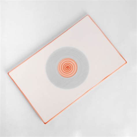 Rainbow Collection Flat Platter - Grey and Pink - 14 inch – Aardea
