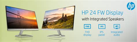 HP 24 Inch Ultra-Slim Full Hd Computer Monitor -AMD Freesync, Built-in ...