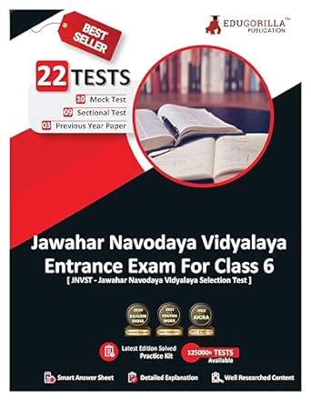 Buy Jawahar Navodaya Vidyalaya Class 6 Entrance Exam 2024 (English ...