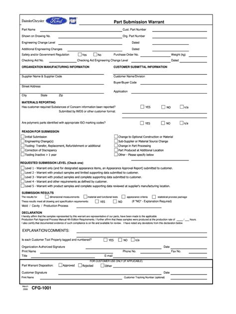 2006-2026 Form CFG-1001 - Blank Fillable Template | Fill Out, Print ...