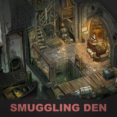ArtStation - Gull's Smuggling Den