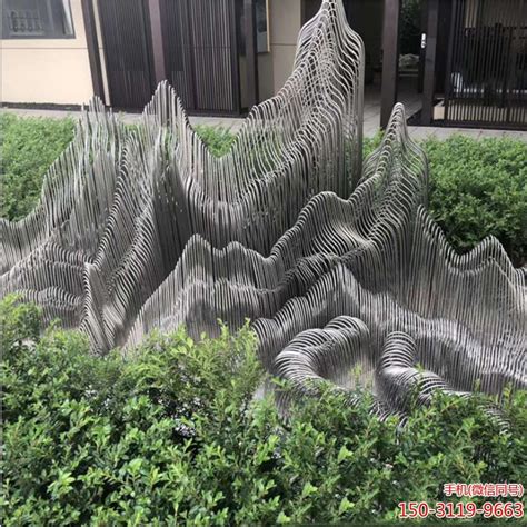 不锈钢镂空假山 - 河北盛起园林雕塑