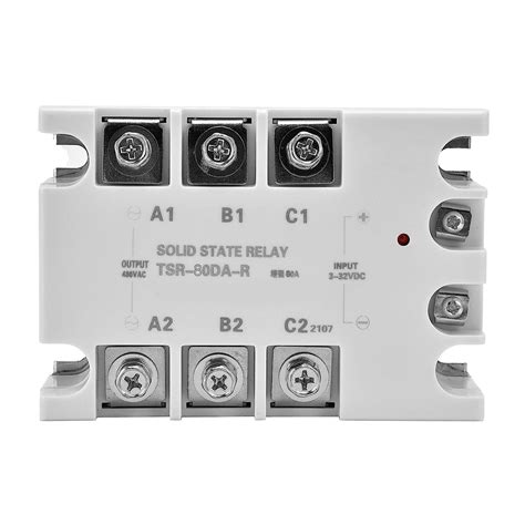 Buy AC 220V 3 Phase Solid State Relay DC to AC Input 3-32V DC Output ...