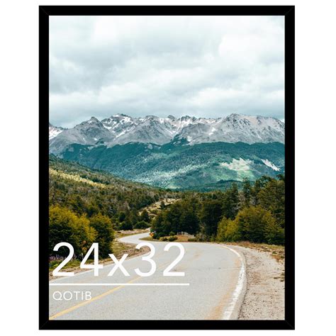 Amazon.com - QOTIB Wood 24x32 Picture Frame Black for Wall Hanging, 24 ...