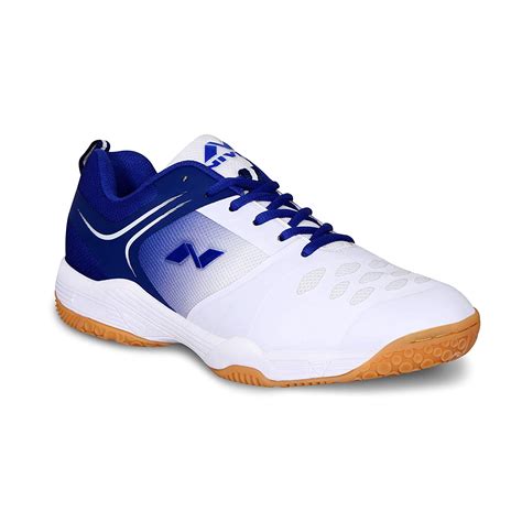 Nivia HY-Court 2.0 Badminton Shoes(White, Blue) | sppartos