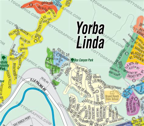 Map Of California Yorba Linda