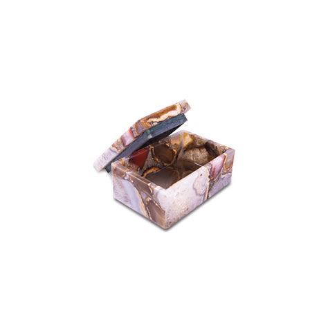 Agate Stone Storage Jewelry Box