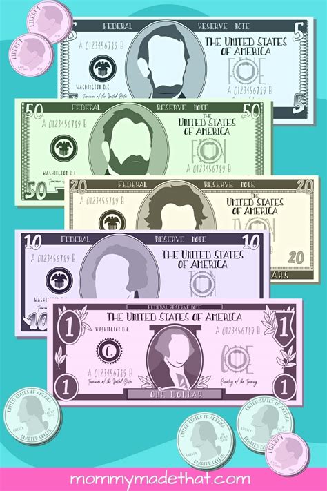 Free Printable Dollar Bill Template | Fanny Printable