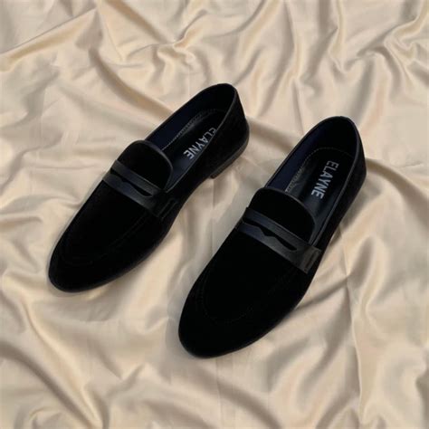 Men’s Black Suede Loafer – elaynebd