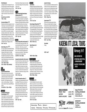 Fillable Online kadena itt local tours - KadenaFSS Fax Email Print ...