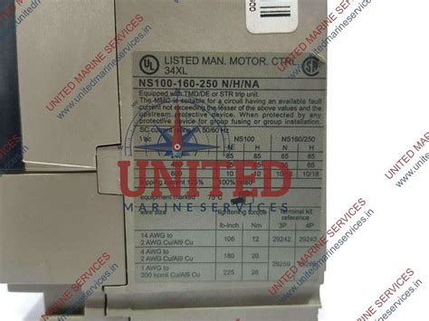 MERLIN GERIN NS160N COMPACT CIRCUIT BREAKER 750 V 8 KV 50/60Hz / NS-160 ...