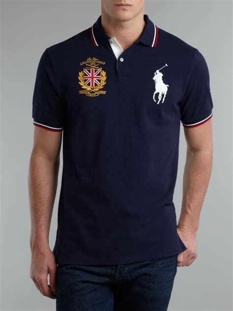 Ralph lauren golf The Open Badge Polo Shirt in Blue for Men | Lyst