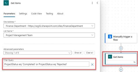 Image result for Power Automate Get Items Filter Query