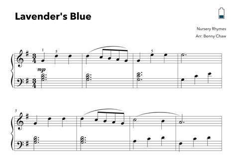 Easy Nursery Rhymes Sheet Music at Crystal Blackwell blog