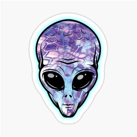 Alien Head Sticker 的图像结果