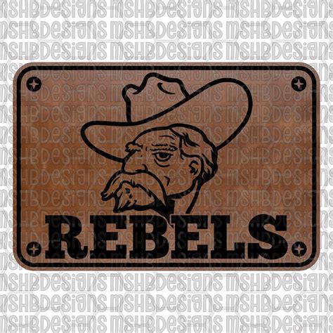 Rebels Cowboy SVG PNG PDF Eps Dxf - Vintage Western Mascot Design ...