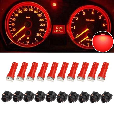 GUOORD 10 x T5 Dash Instrument Led Light Bulbs, 3-SMD Dashboard ...
