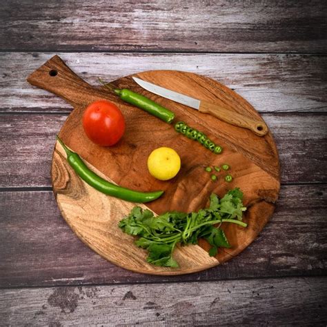Buy Golden Bird Impex Wood Cutting Board - Wooden Kitchen Chopping ...