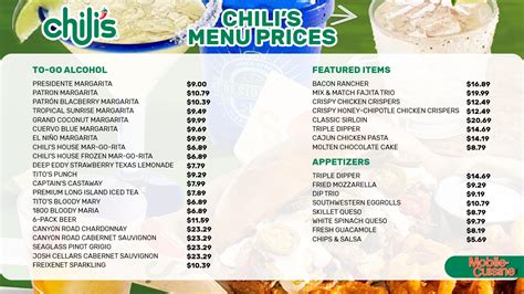 Chili's to go menu online