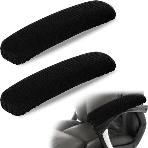 Amazon.com: KALIONE Office Chair Armrest Covers Velvet Office Removable Arm Rest Covering ...