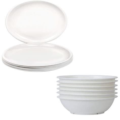 Buy Urmila Plastic® Unbreakable Plastic Round Serving Dinner Plates ...