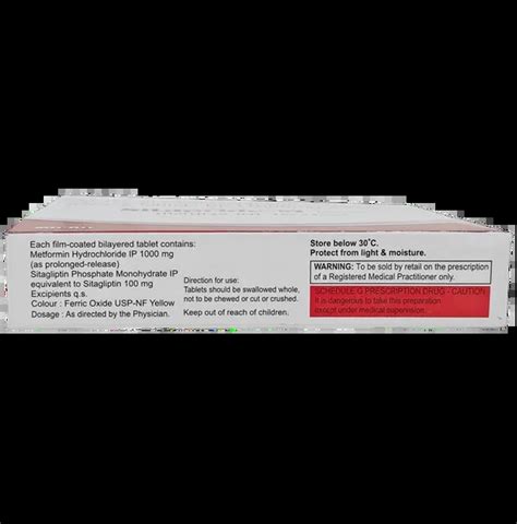 Sitapride Dm 100/10/1000MG Tablet 15's: Uses & Price