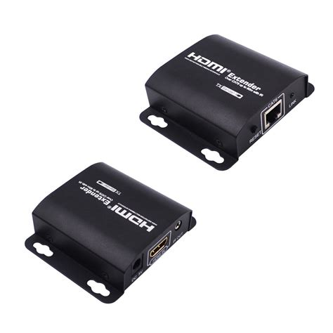 Rare HDMI Extender 60m RJ45 TX RX with IR Over CAT6 Ethernet Cable for ...