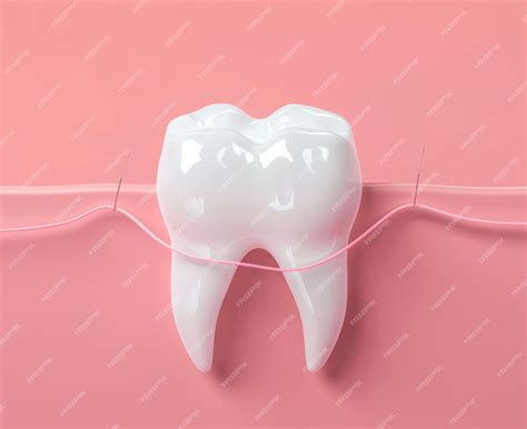 Wisdom tooth extraction stitches 3D illustration of dental treatment | Premium AI-generated image