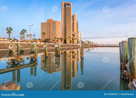 Corpus Christi, Texas, USA Skyline on the Bay Stock Image - Image of ...