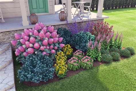 Pastel Tones Garden, L | Plant by Number | Front yard garden design ...