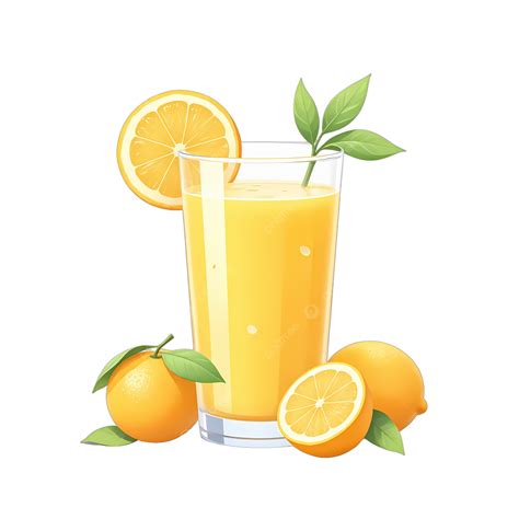 A Glass Of Orange Juice One Lemon And Two Oranges, Orange Juice, Lemon ...