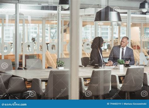 Talking Business Inside the Company Boardroom Stock Image - Image of ...