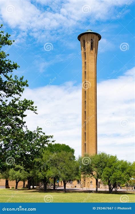 Dallas University Tower Architecture. High Building In University Campus. Architectural Tower ...