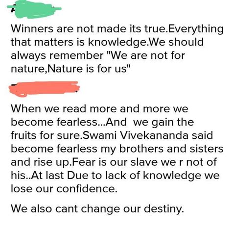 On the basis of your reading of the lessons 'the race' and 'learning ...
