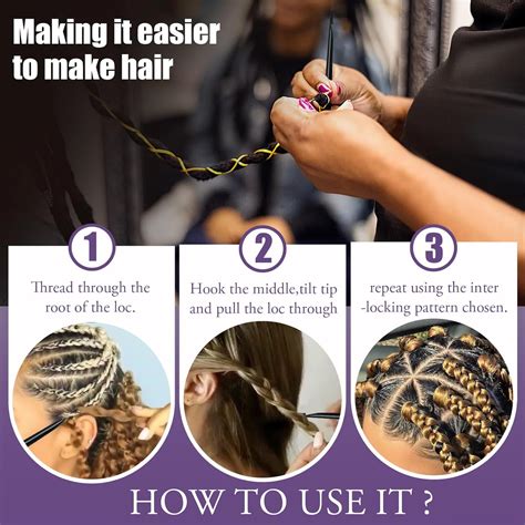 PBOBQ Dreadlock Retightening Tool, Interlocking Crochet India | Ubuy