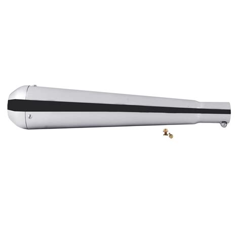 Autofy Megafone Full Chrome Silencer / Exhaust / Muffler for Royal ...