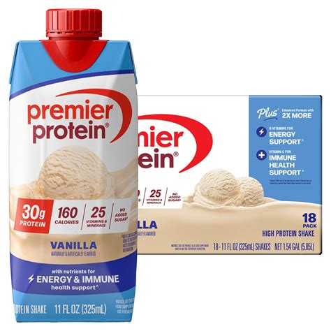 PREMIER PROTEIN VANILLA SHAKES 18/11 OZ - $29.99 at Costco
