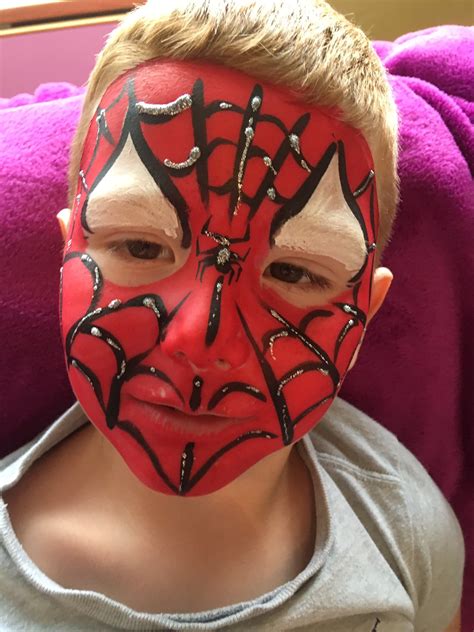 Rezultat imagine pentru Spider-Man Face Paint Tutorial