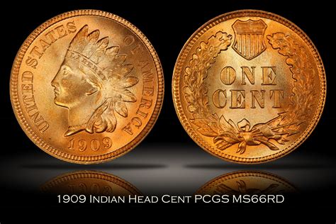 Michael Kittle Rare Coins - 1909 Indian Head Cent PCGS MS66RD