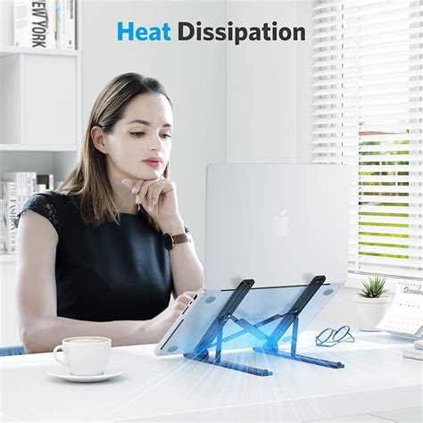 Buy Portable Laptop Stand, OMOTON Laptop Stand for Desk Ergonomic 7 ...