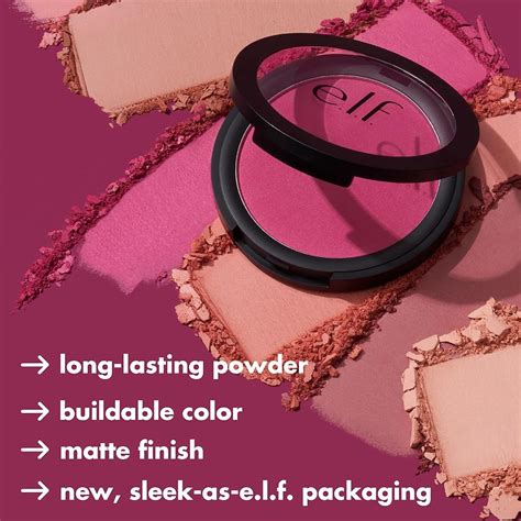 e.l.f. Primer-Infused Blush, Long-Wear, Matte, Bold, India | Ubuy