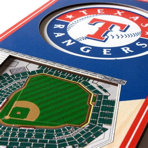 Buy MLB Texas Rangers 6 in. x 19 in. 3D Stadium Banner-Globe Life Park ...