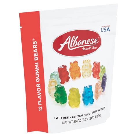 Albanese 12 Flavor Gummi Bears, 36 oz - Walmart.com - Walmart.com