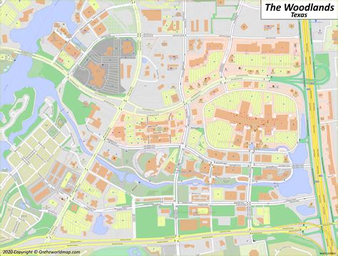 Woodlands Texas Map