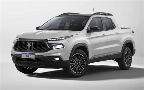Novo Fiat Toro 2026 deverá ganhar facelift e faróis em LED - veja imagens