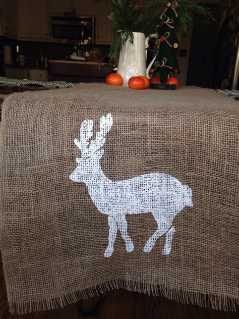 DIY Reindeer Table Runner
