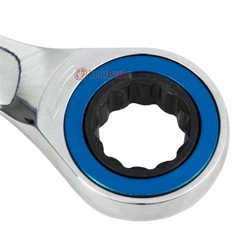 Zero Degree 7 Pc Gearless Ratcheting Wrench Set 12 Point Metric Tight ...