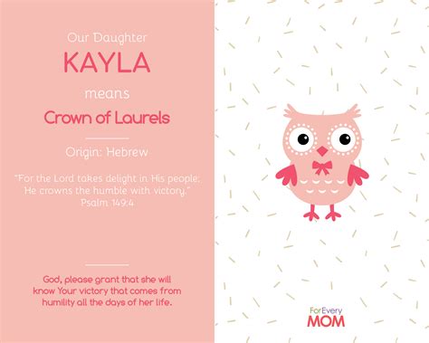 The Name Kayla Means